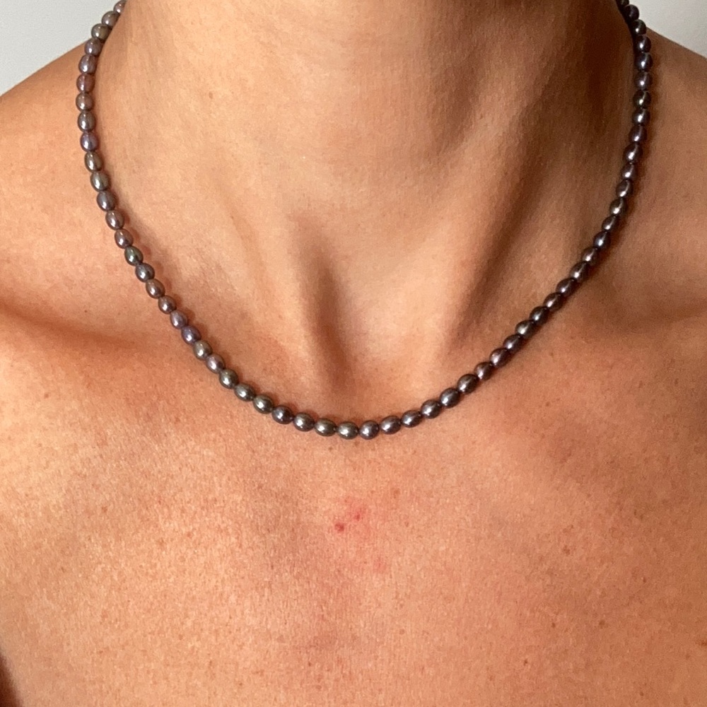 Iridescent Pearl Necklace